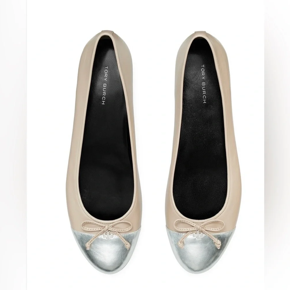 NIB Tory Burch Women's Capped Toe Ballet Flats